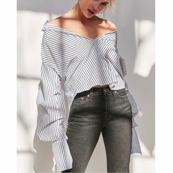 𝅺STYLE Mafia X Free People NWT Button-Down Shirt - Picture 1 of 5